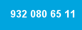 932 080 65 11 932 080 65 11